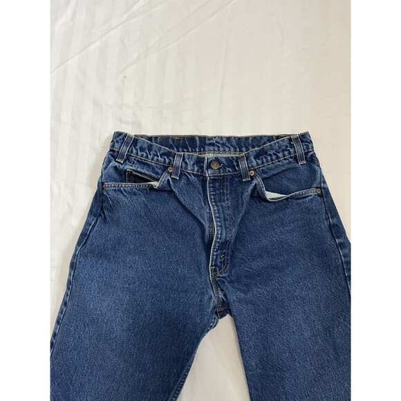 Vintage Levi’s 505 Jeans Men’s 34x34 Blue Denim Straight Leg 90s Orange Tab 0215 - Picture 4 of 9